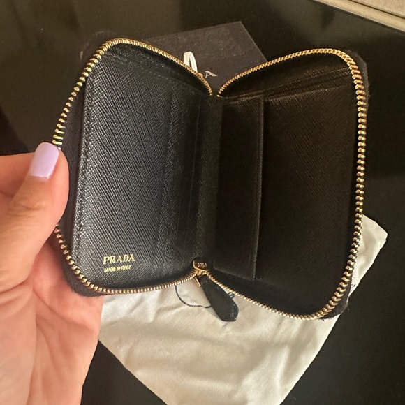 Prada Saffiano Leather Bi-Fold Zip Wallet - Picture 3 of 5